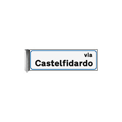 Targa alluminio estruso rifrangente bifacciale