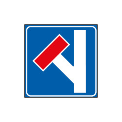 Cartello NF309 STRADA SENZA USCITA SINISTRA