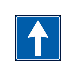 Cartello NF 349 SENSO UNICO FRONTALE