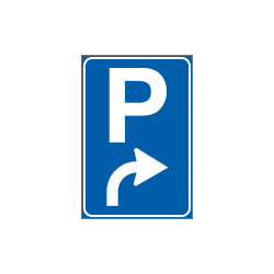 Cartello NF77 PARCHEGGIO DESTRA