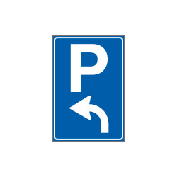 Cartello NF 77 PARCHEGGIO AVANTI SINISTRA