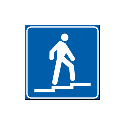 Cartello NF 307 SOVRAPASSAGGIO PEDONALE