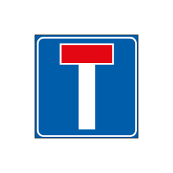 Cartello NF 309 STRADA SENZA USCITA