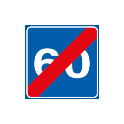 Quadr. lam. rif. NF313 FINE VELOCITA' CONSIGLIATA 60Km/h