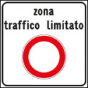 Cartello NF 322 ZONA TRAFFICO LIMITATO