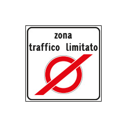 Cartello NF 323 FINE ZONA TRAFFICO LIMITATO