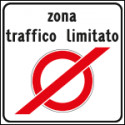 Cartello NF 323 FINE ZONA TRAFFICO LIMITATO