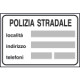 Cartello NF 378 POLIZIA STRADALE