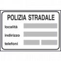 Cartello NF 378 POLIZIA STRADALE