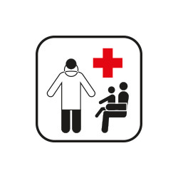 Etichetta adesiva rifrangente Ambulatorio