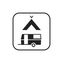 Etichetta adesiva rifrangente Camping