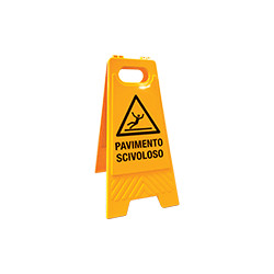 Segnale bifacciale "pavimento scivoloso"