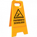 Segnale bifacciale "pavimento scivoloso"