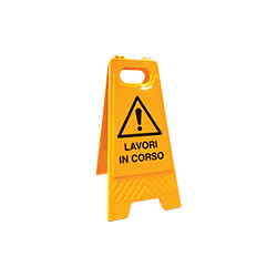 Segnale bifacciale "lavori in corso"