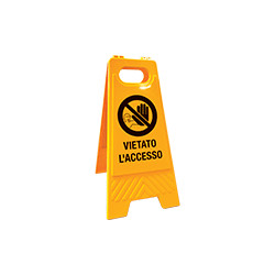 Segnale bifacciale "vietato l'accesso"