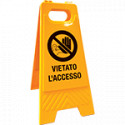 Segnale bifacciale "vietato l'accesso"