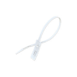 Confezione da 1000 sigilli piatti con inserto metallico mm. 430 BIANCO