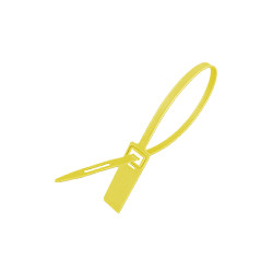 Confezione da 1000 sigilli piatti con inserto metallico mm. 430 GIALLO