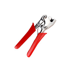 Pinza in lamiera di ferro con punzone personaliz e manici in plastica