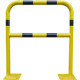 Barriera giallo/nera con piastra di fissaggio alle basi