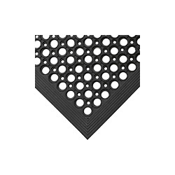Tappeto antifatica RAMPMAT forato, nero, spess. 10 mm dim. 90x150 cm