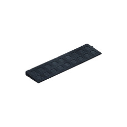 Laterale nero FEMMINA per grigliati Epsilon Plus dimensioni 500x130 mm