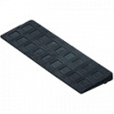 Laterale MASCHIO nero per grigliati Epsilon, dimensioni 500x130 mm
