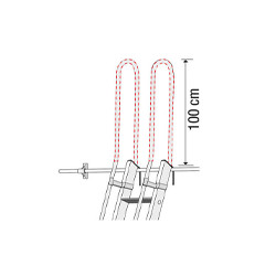 Coppia maniglioni verticali con innesti