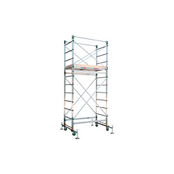 Trabattello in alluminio H. 340 cm