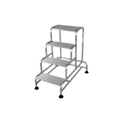 Sgabello fisso a 4 gradini 97x55xh100