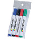 Confezione da 4 pennarelli cancellabili colore: verde,rosso,nero,blu)
