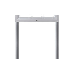 Coppia pali con basi diametro mm 70 h. totale cm 200 x bacheche IP56