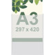 Busta per protezione frontale per foglio A3 297x420