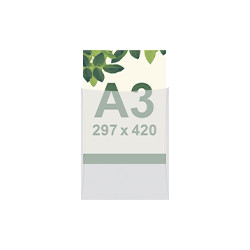 Busta per protezione frontale per foglio A3 297x420