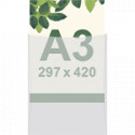 Busta per protezione frontale per foglio A3 297x420