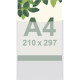 Busta per protezione frontale per foglio A4 210x297