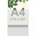 Busta per protezione frontale per foglio A4 210x297
