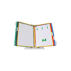 Leggio da tavolo con 10 buste formato A4 colori assortiti