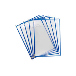 Confezione da 5 cartelline formato A4 per leggii SMCA. . colore BLU