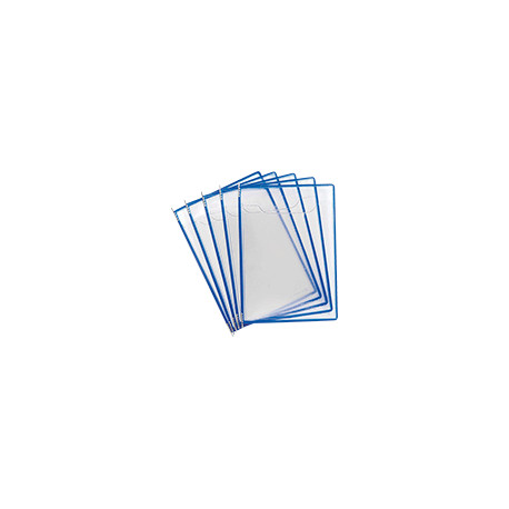 Confezione da 5 cartelline formato A4 per leggii SMCA. . colore BLU