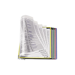 Confezione da 5 cartelline di grande capacita' per leggii SMCA. .