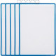 Confezione 5 cartelline formato A4 verticale con gancio colore BLU