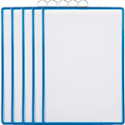 Confezione 5 cartelline formato A4 verticale con gancio colore BLU