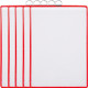 Confezione 5 cartelline formato A4 verticale con gancio colore ROSSO