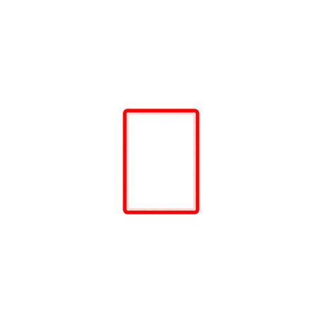 Confezione da 2 cornici formato A4 con retro magnetico col. ROSSO