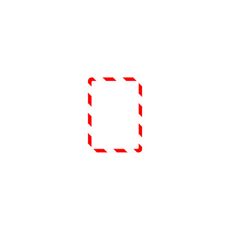 Confezione da 2 cornici formato A4 con retro magnetico c. ROSSO/BIANCO