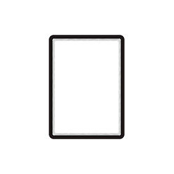 Confezione da 2 cornici formato A4 con retro adesivo col. NERO