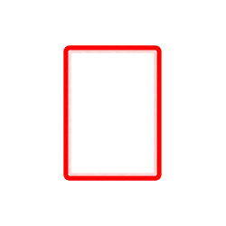 Confezione da 2 cornici formato A4 con retro adesivo col. ROSSO