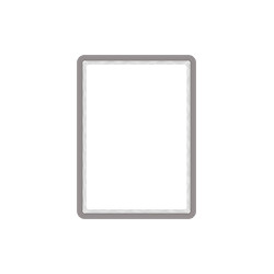 Confezione da 2 cornici formato A4 con retro adesivo col. GRIGIO