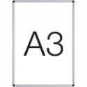 Cornice a scatto con protezione antiriflesso trasparente x foglio A3